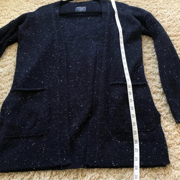 Abercrombie & Fitch Alpaca Open Front Duster Cardigan XS Y2K Cottagecore Granny - Picture 6 of 8